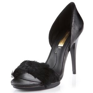 NWOT BCBGMaxAzria ‘Divinia’ Feather d’Orsay Pump